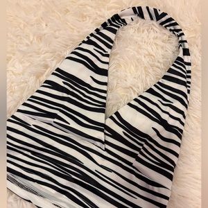 Zebra crop top